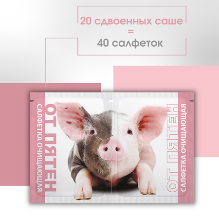 Влажные салфетки АСЕПТИКА пятновыводящие 20 шт.