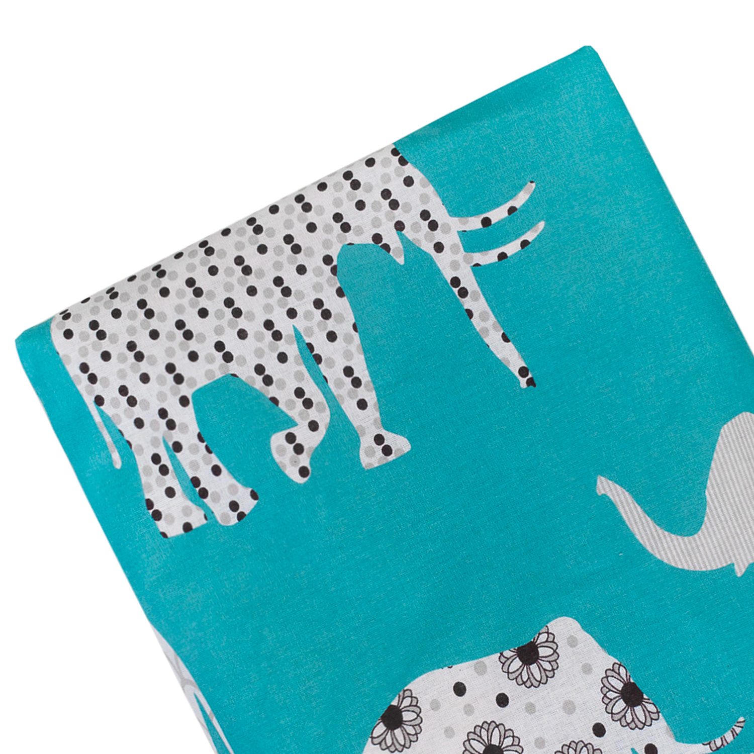 Простыня Amarobaby Слоники для круглой кровати, на резинке - фото 6