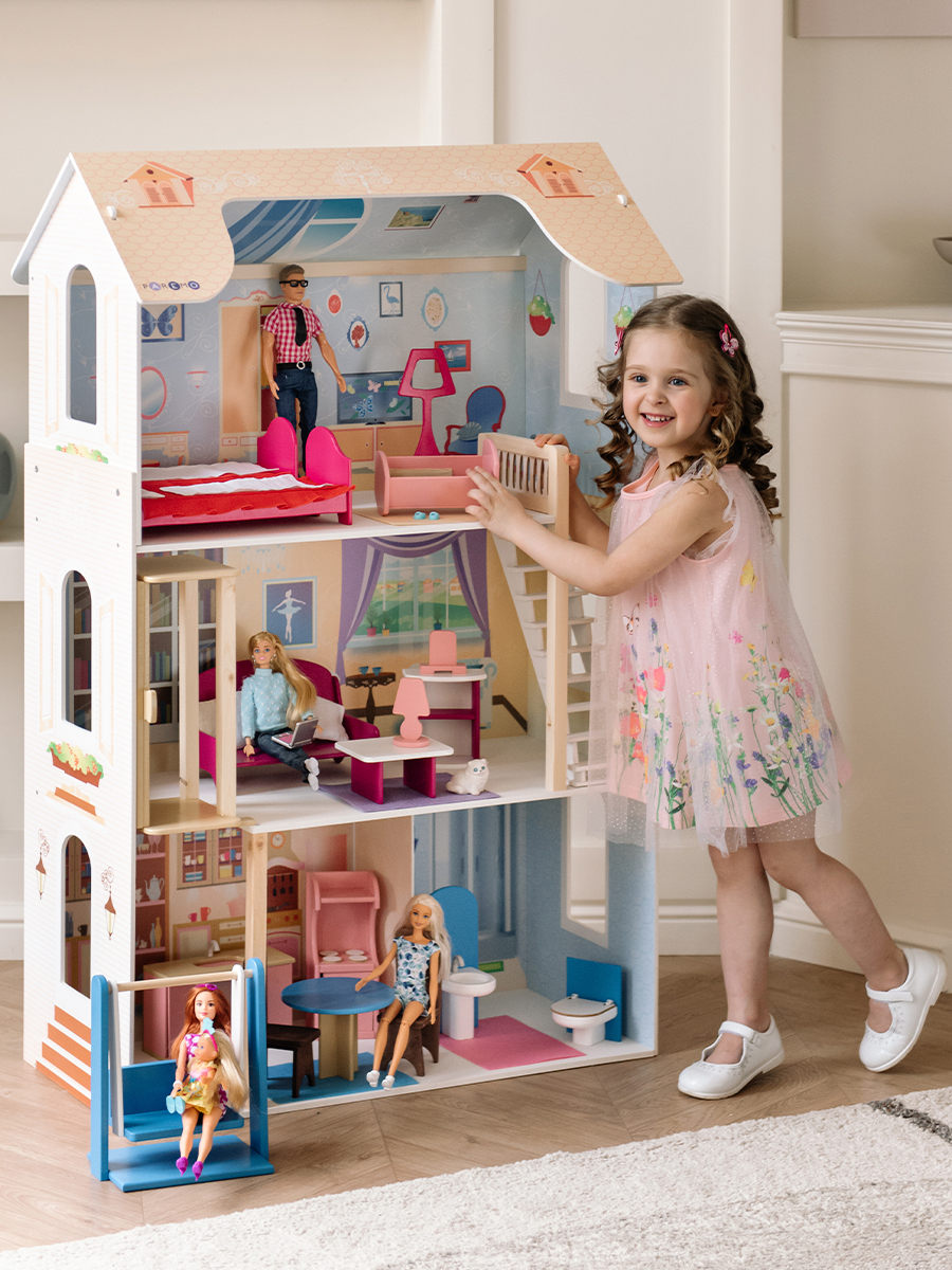 Домик для кукол PAREMO 120 см с мебелью PD315-03 - фото 8