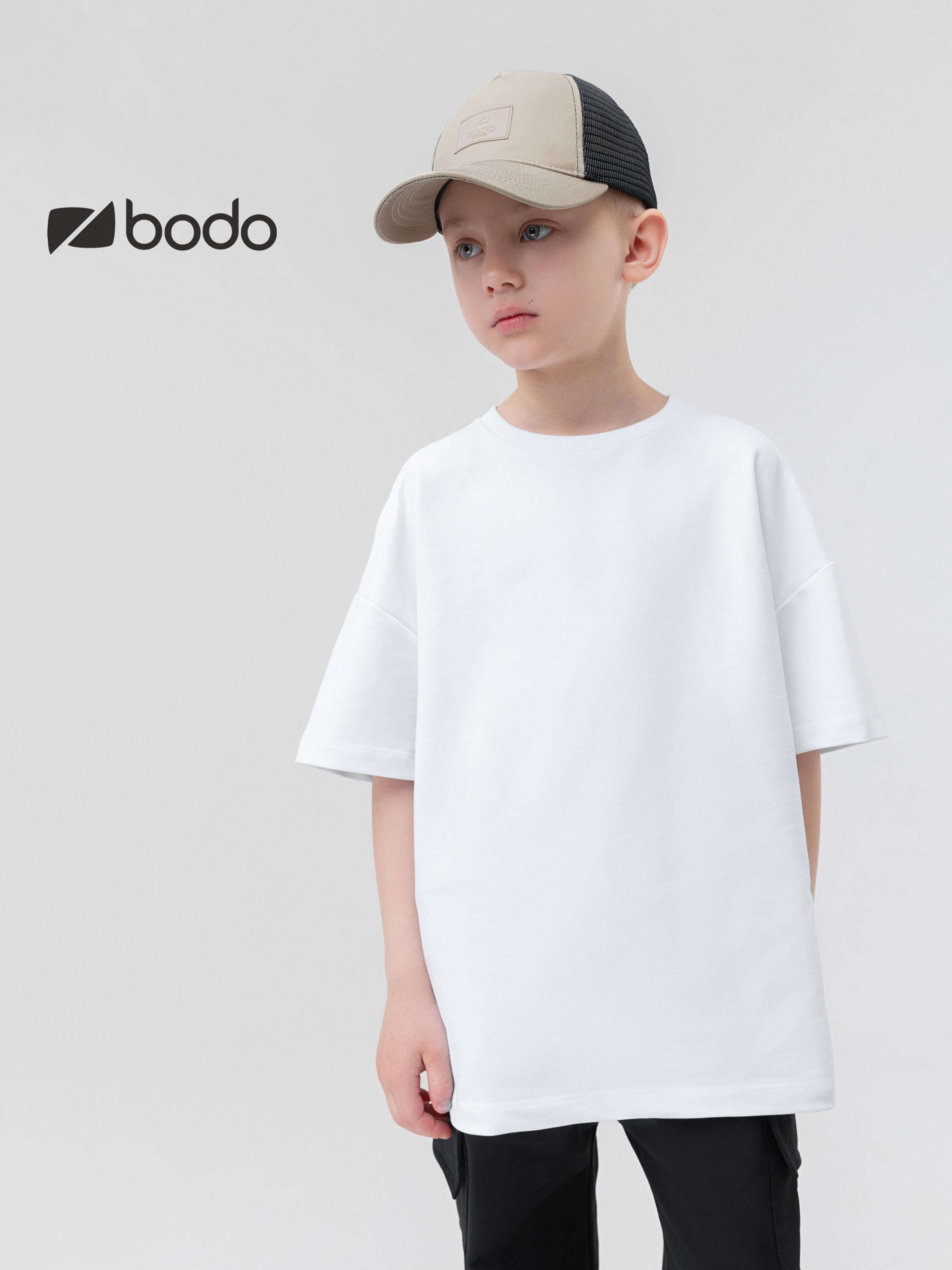 Футболка Bodo 4-348MU_белый (черный) - фото 2