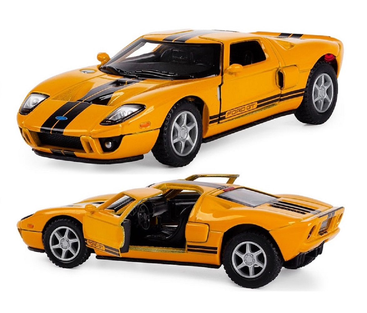 Автомобиль KINSMART Ford GT 2006 желтая 1:36 KT5092/2 - фото 1