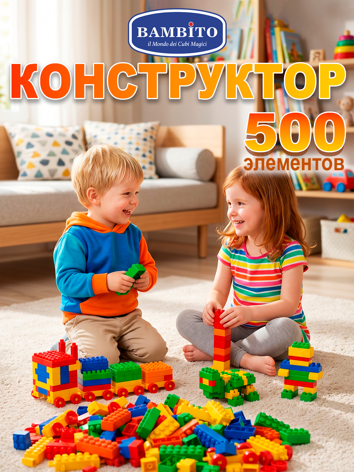 Конструктор Bambito 500 деталей - фото 1