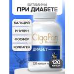Цыгапан Диабет CigaPan Цыгапан витамины для диабетиков с инулином для снижения сахара в крови, 120 капсул