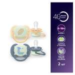Пустышка Philips Avent силикон ортодонтическая от 6 мес. 2 шт.