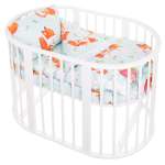 Комплект постельного белья Lemony kids в овальную кроватку Native Голубой 3 предмета