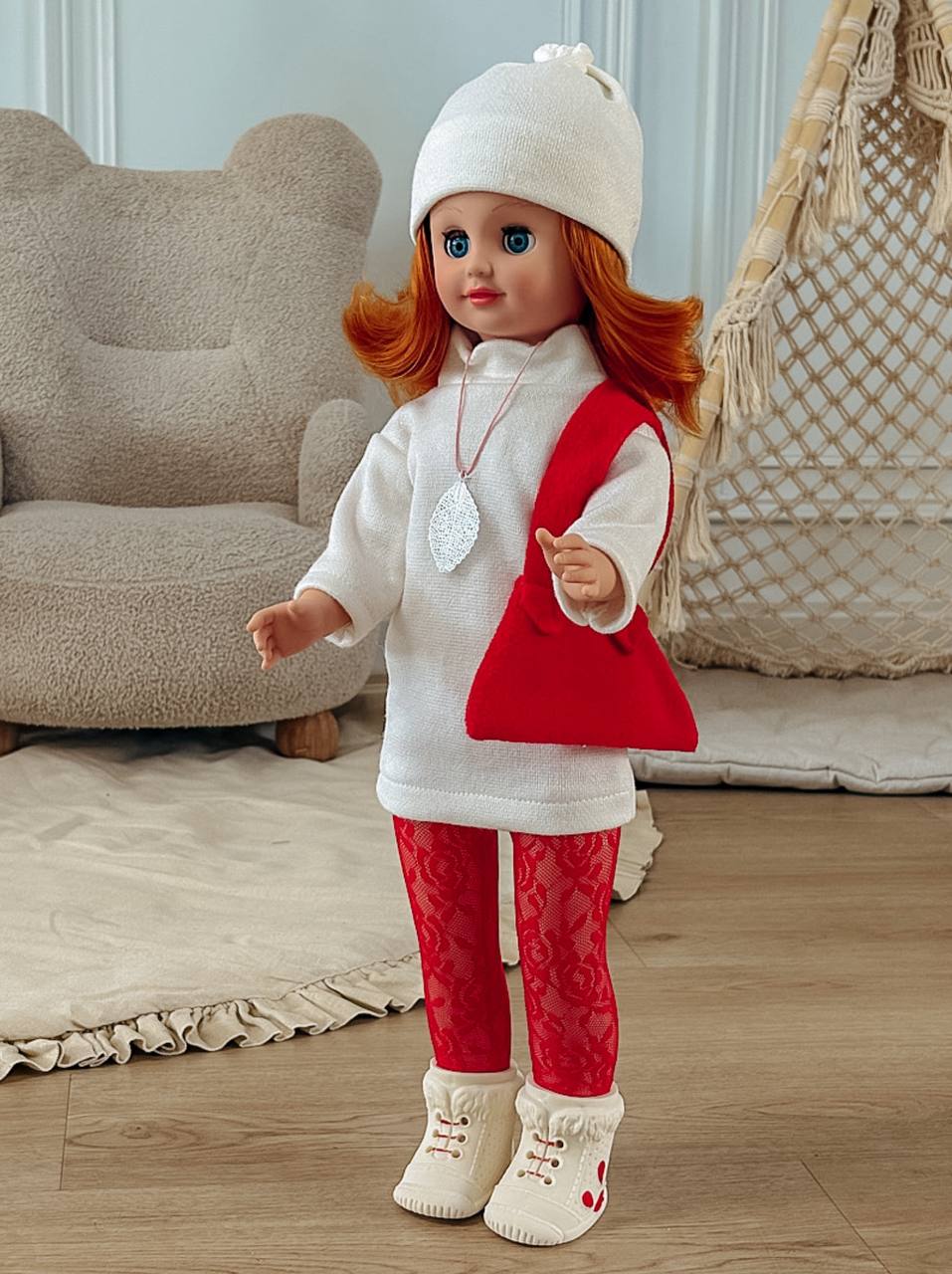 Кукла большая (ростовая) СТРАНА КУКОЛ говорящая Стелла высота 60 см 22-03.3 - фото 8