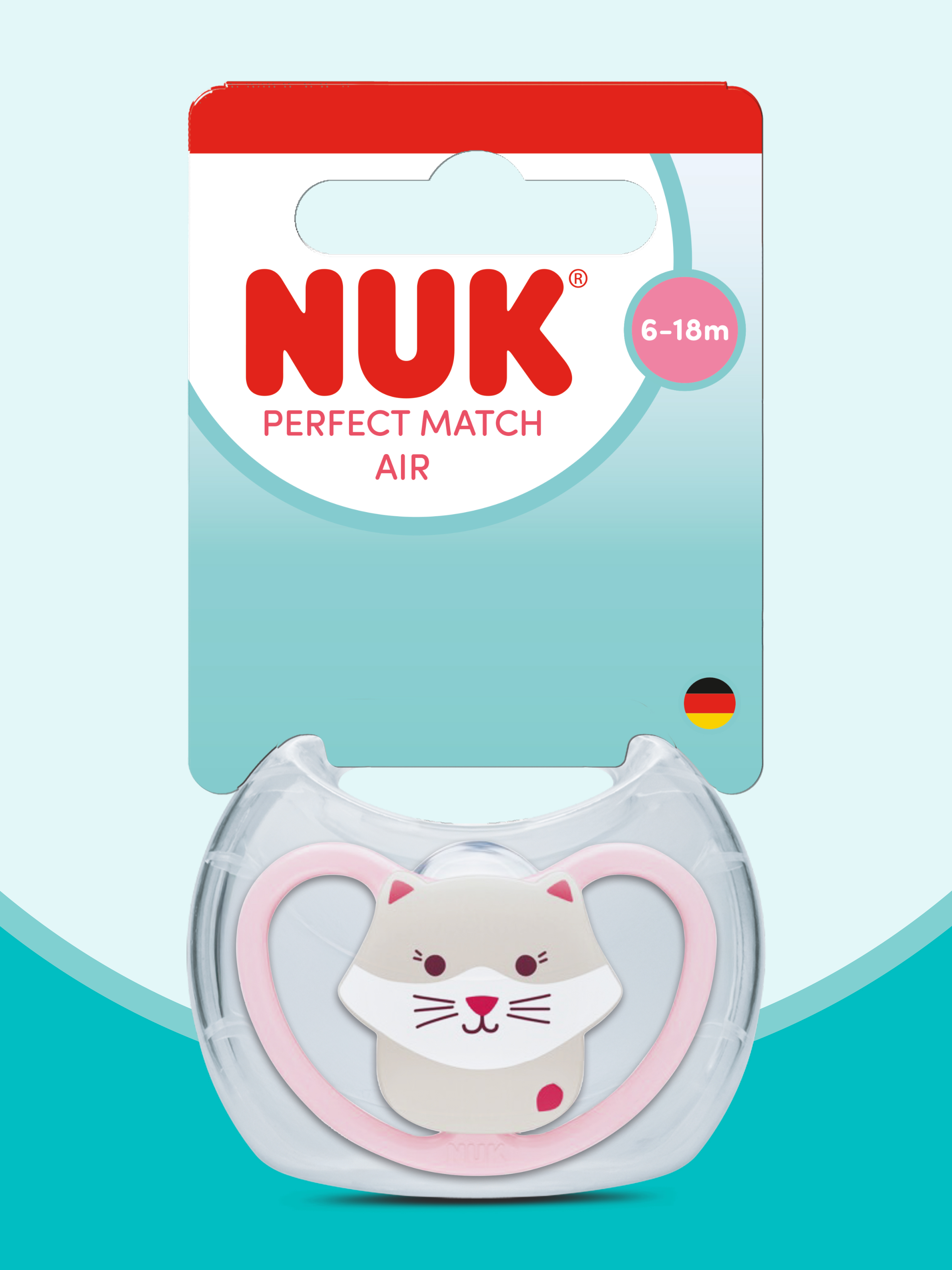 Пустышка Nuk силикон ортодонтическая от 6 мес. - фото 1