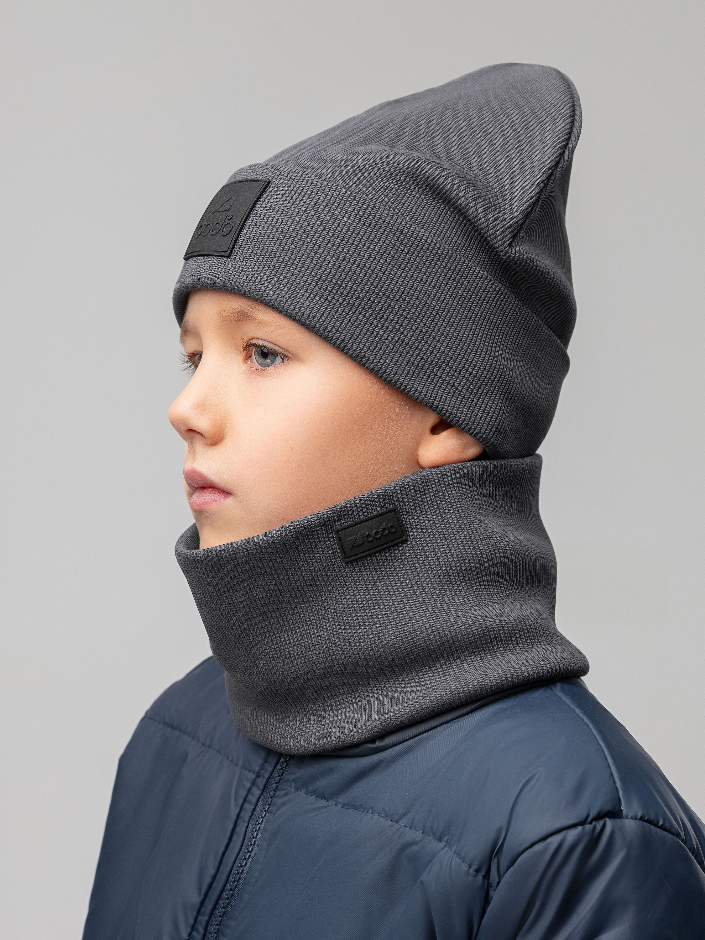 Шапка и снуд Bodo 13-162MU_графит - фото 3