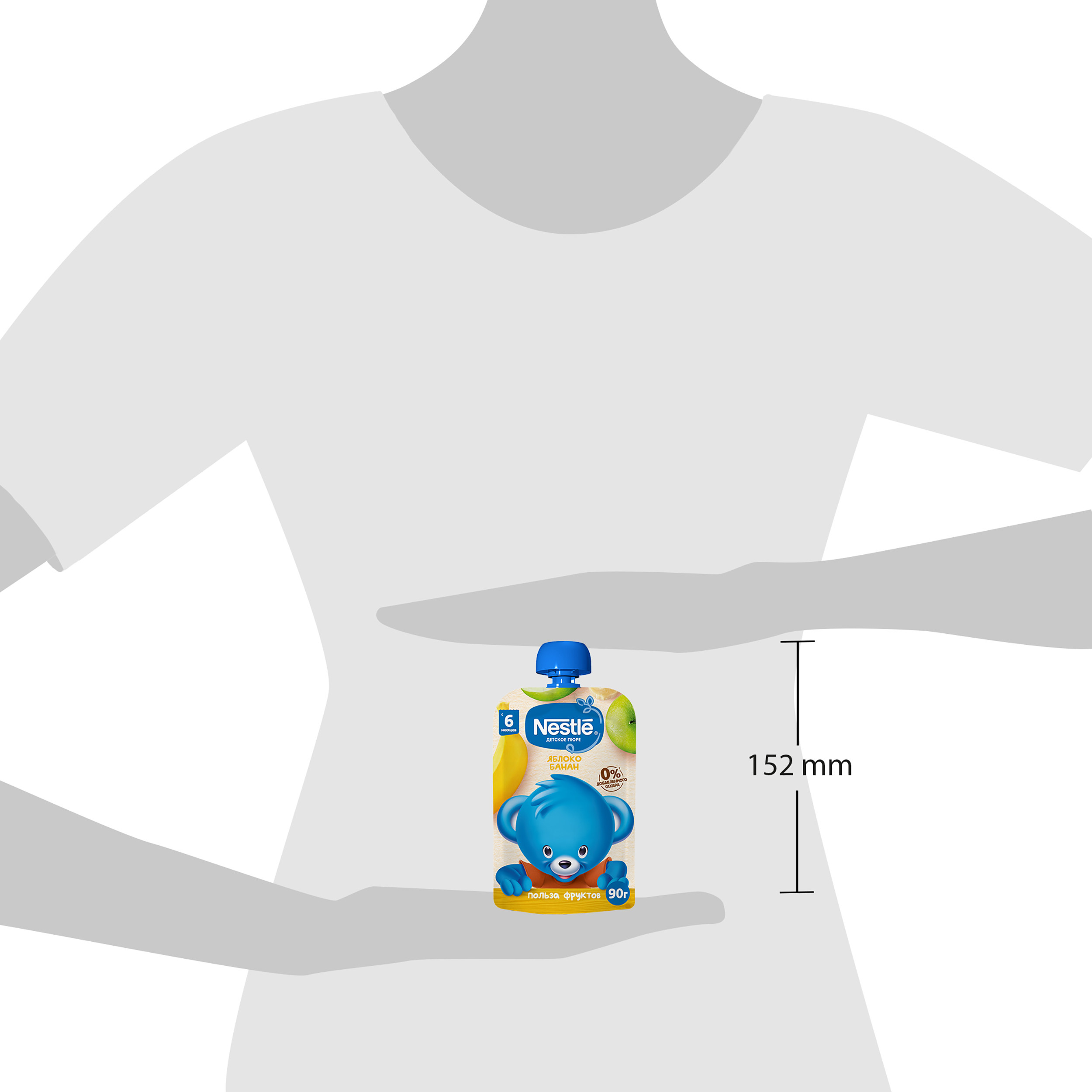 Пюре Nestle Яблоко-банан с 6 мес 90 г - фото 12