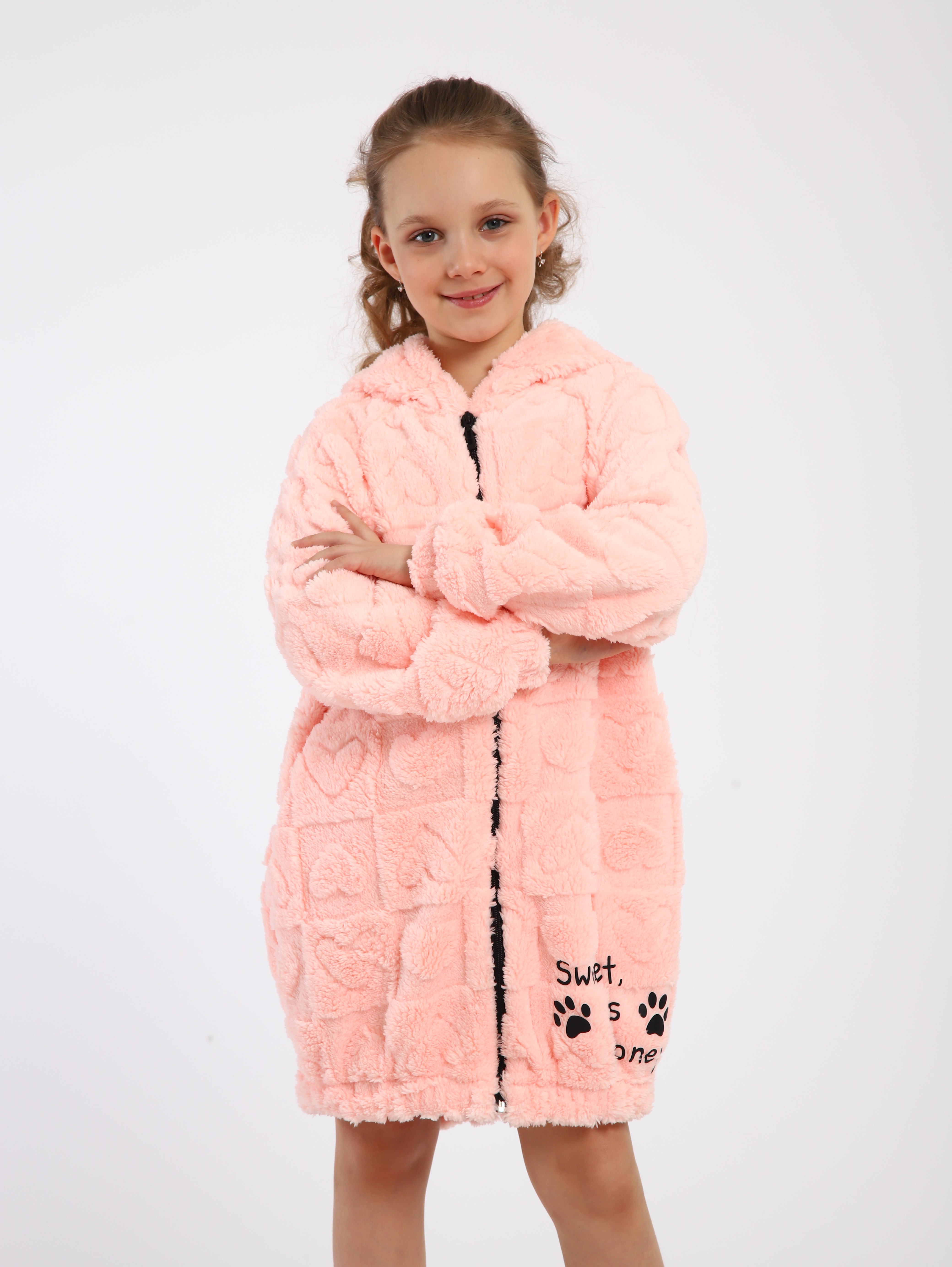 Халат ЛАДОШКИ Халат Мурлыка персик - фото 12