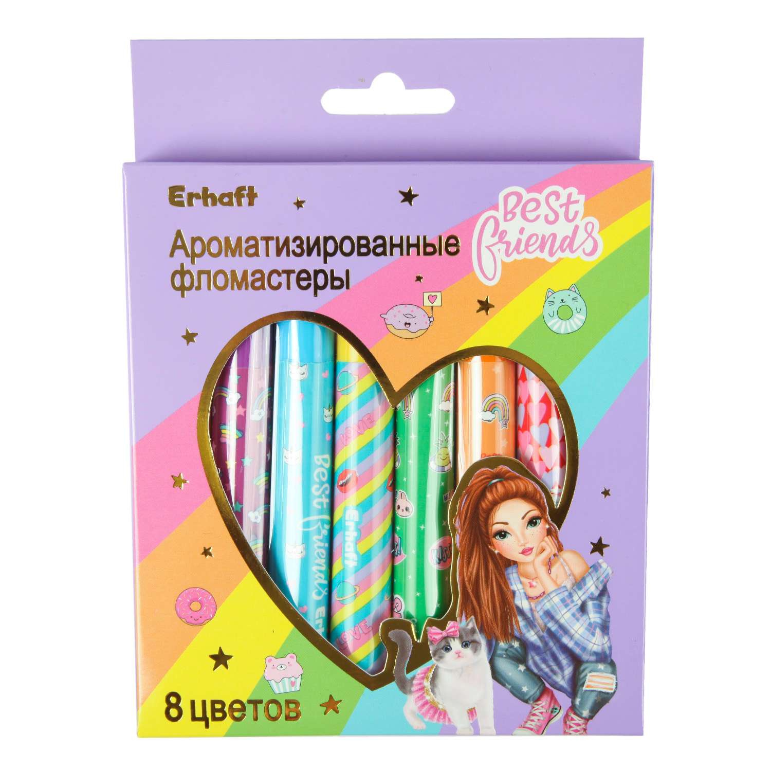 Фломастеры Erhaft ароматизированный 8 цв. - фото 1