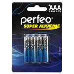 Батарейки Perfeo Super Alkaline щелочные ААА 4 штуки