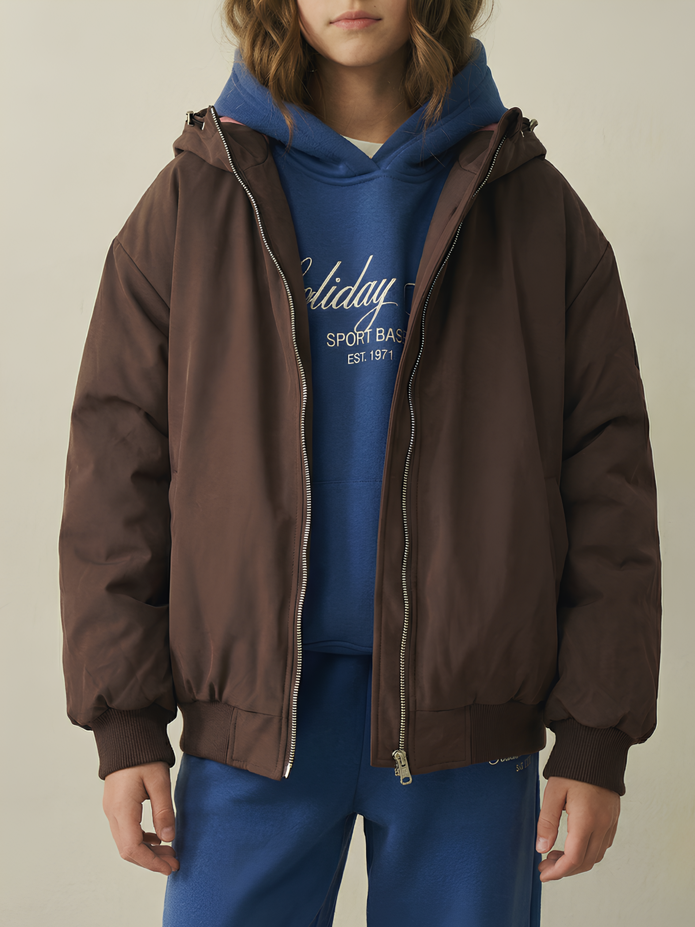 Бомбер MIRANAM БомберДляДевочкиКоричневый - фото 9