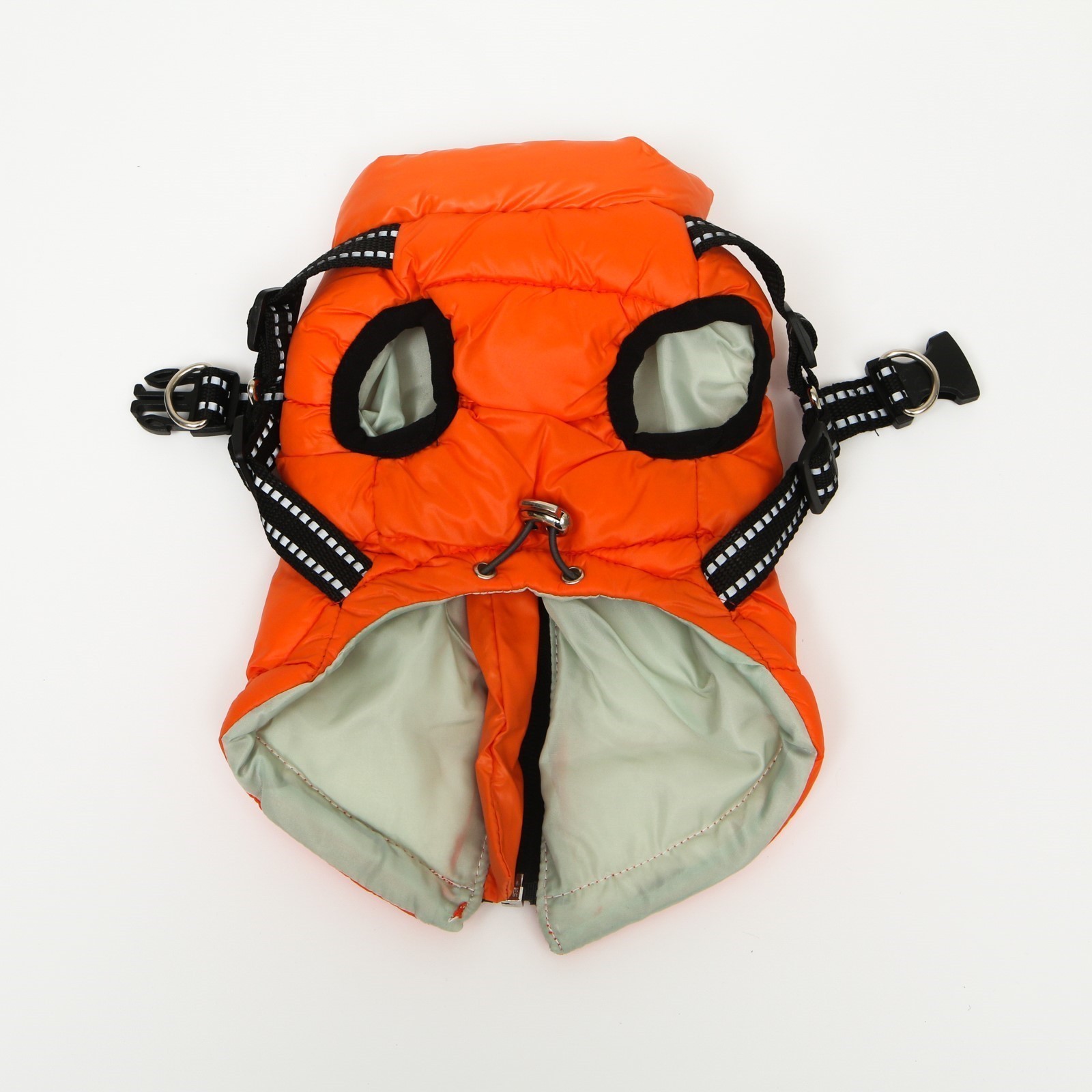 Куртка Пижон для собак со шлейкой размер 10 коралловая - фото 3