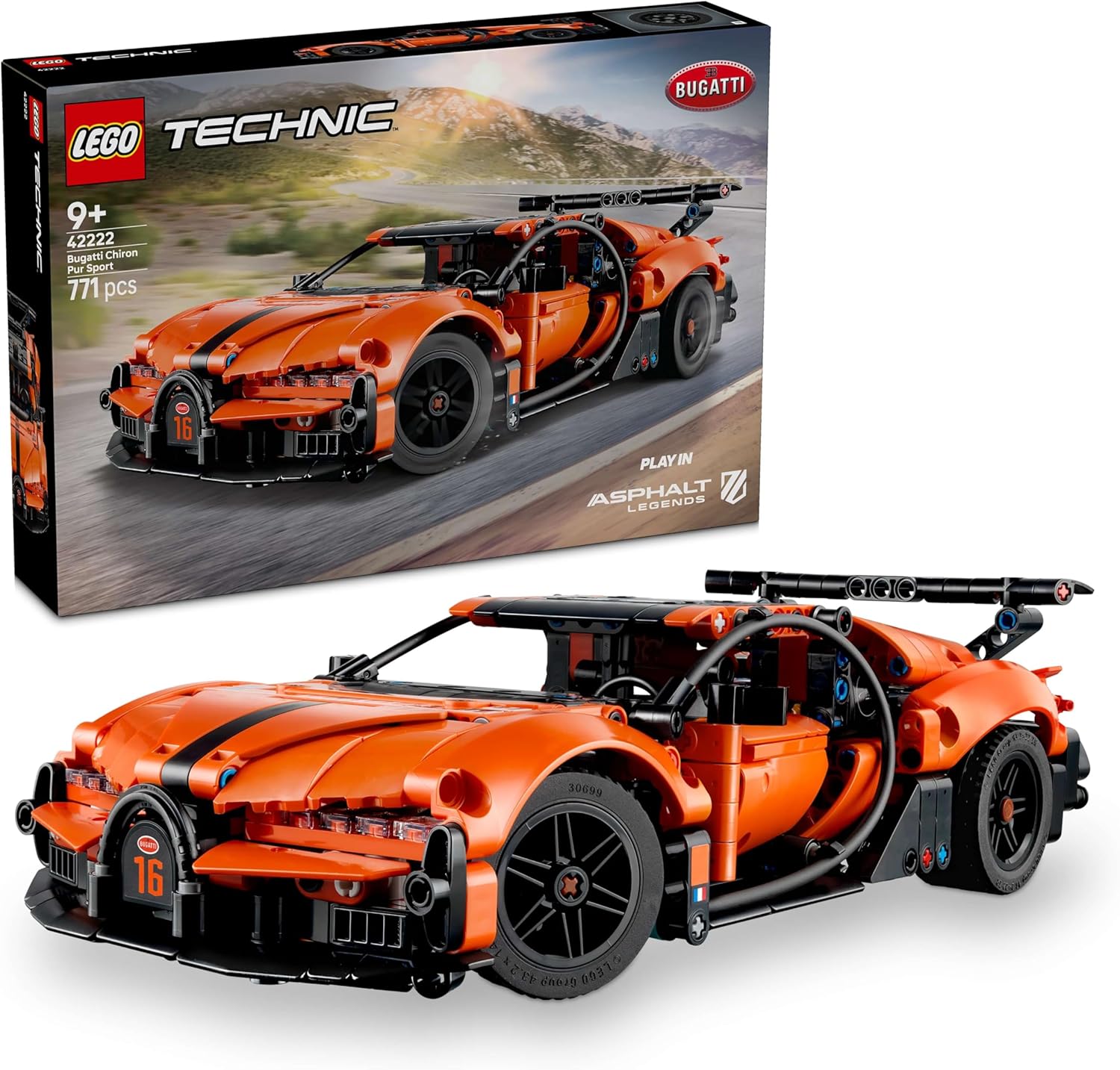 Конструктор LEGO Technic Bugatti Chiron Pur Sport 771 дет. - фото 1