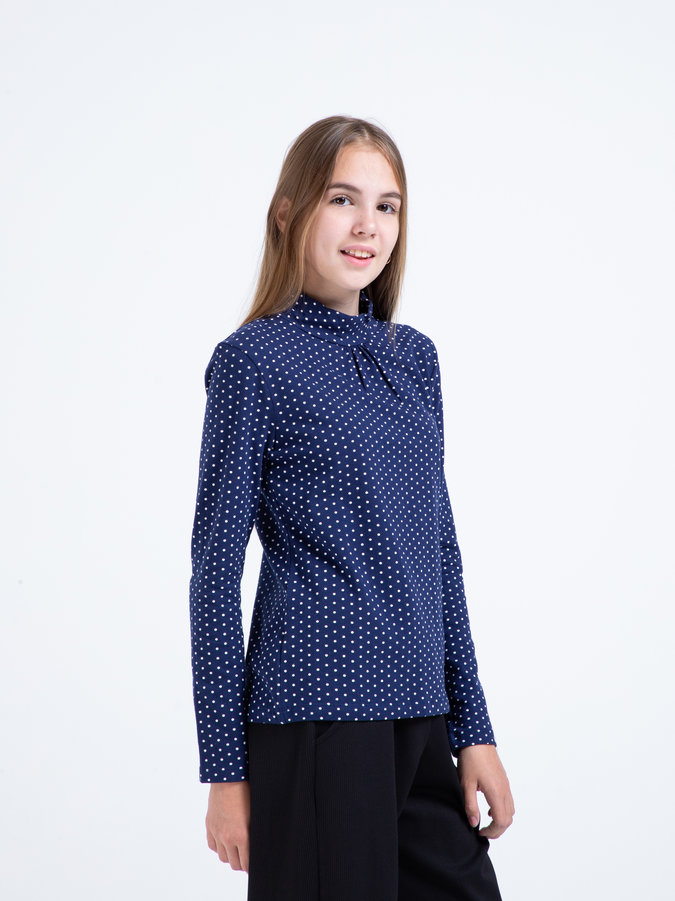 Водолазка STELLA MODA 15602_темно-синий - фото 4