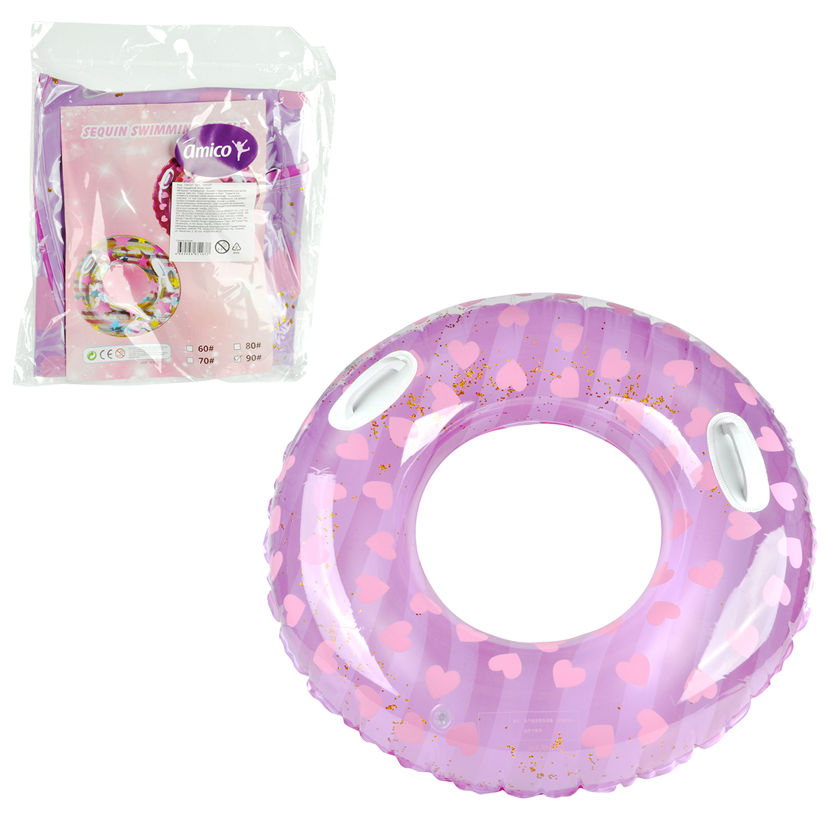 Круг для купания Veld Co розовый - фото 2