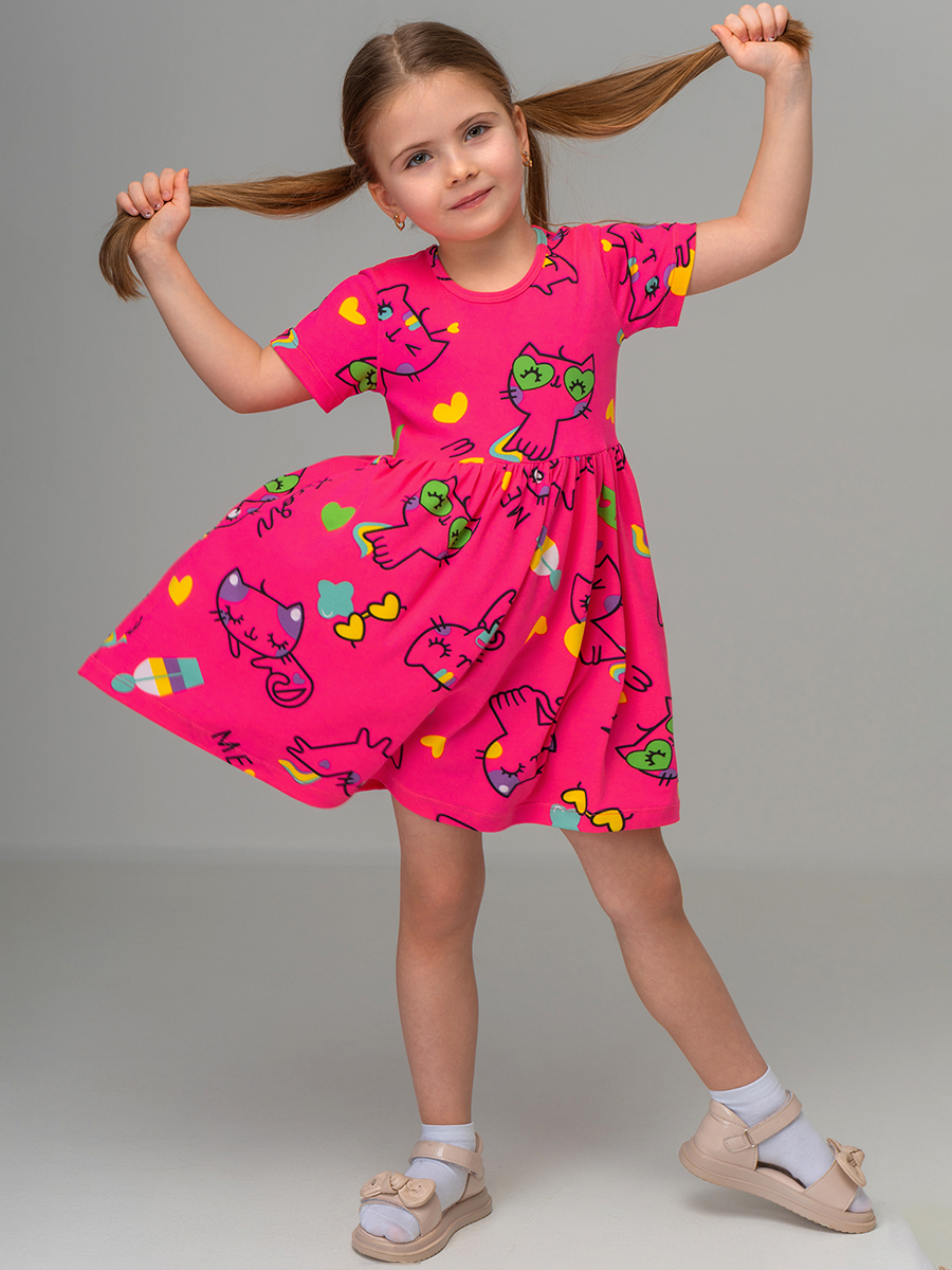 Платье HappyFox HF00192фуксия - фото 8