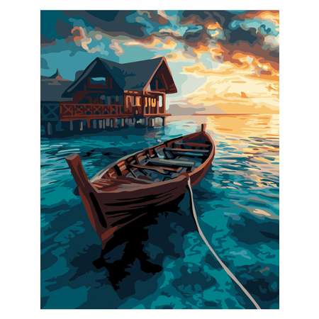 Картина по номерам Hobby Paint Лодка на рассвете в ассортименте