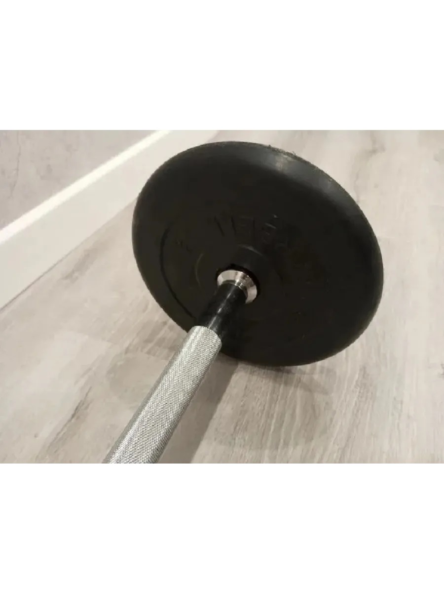 D 31 мм чёрный 5,0 кг Atlet MbBarbell Диск обрезиненный - фото 6