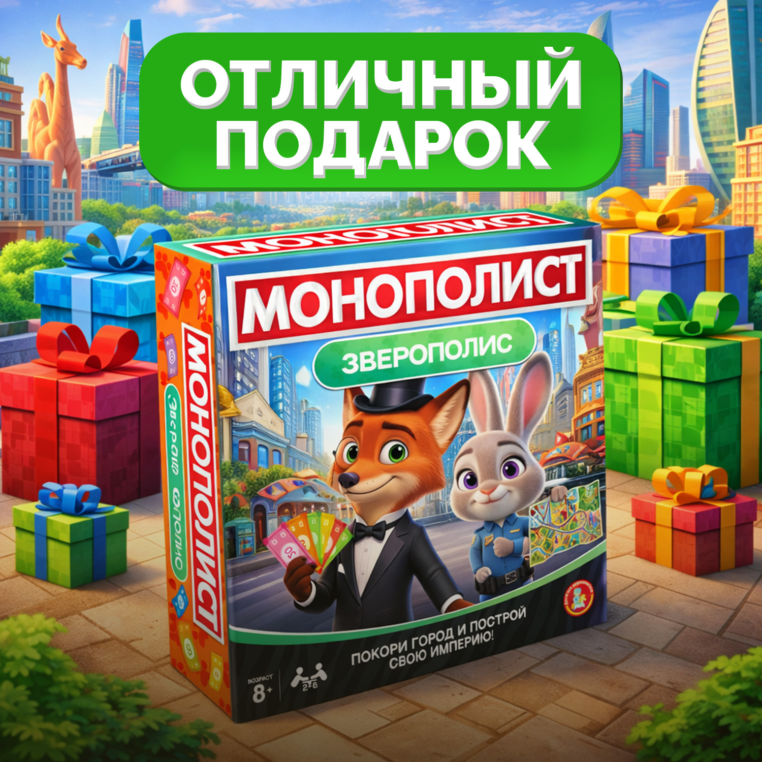 Настольная игра Десятое королевство Монополия Зверополис - фото 5