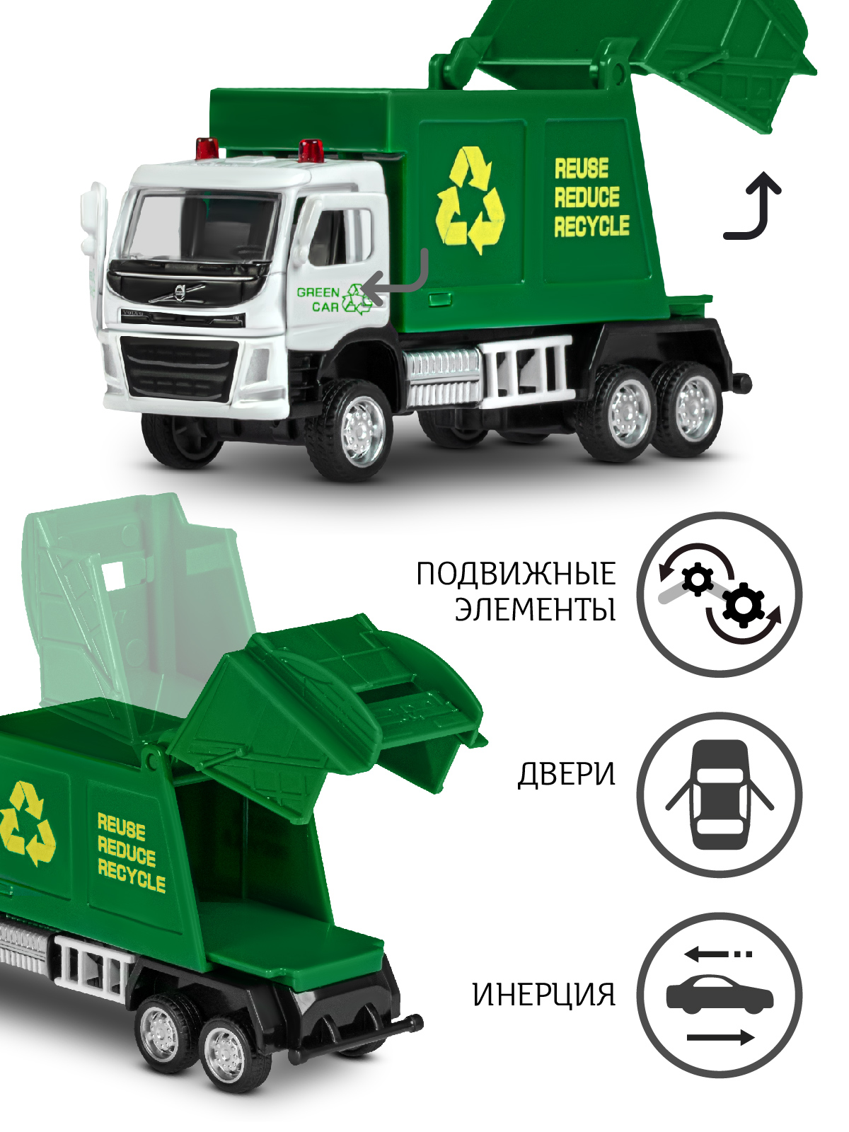 Самосвал АВТОпанорама Volvo FM 1:72 JB1251646 - фото 2