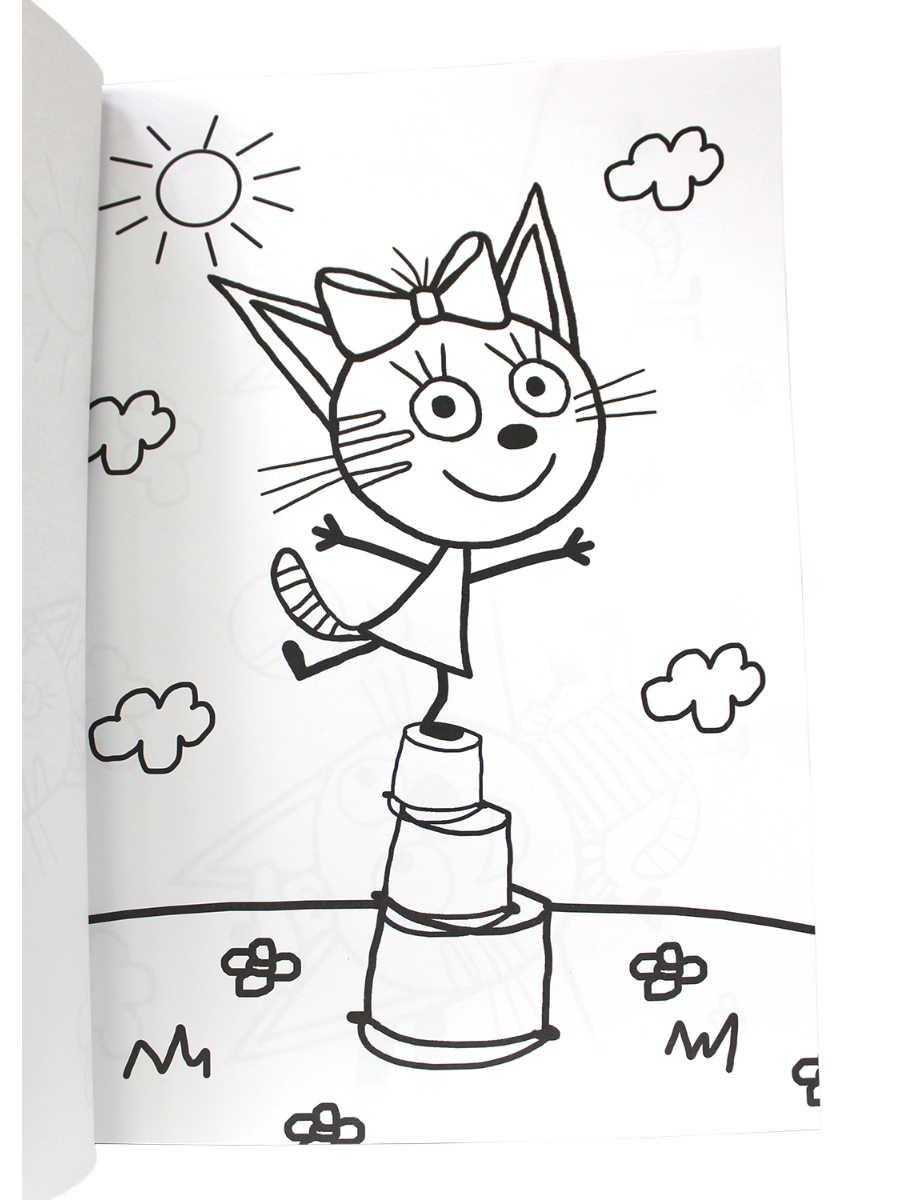 Раскраска Проф-Пресс Макси-постер Три кота - фото 6