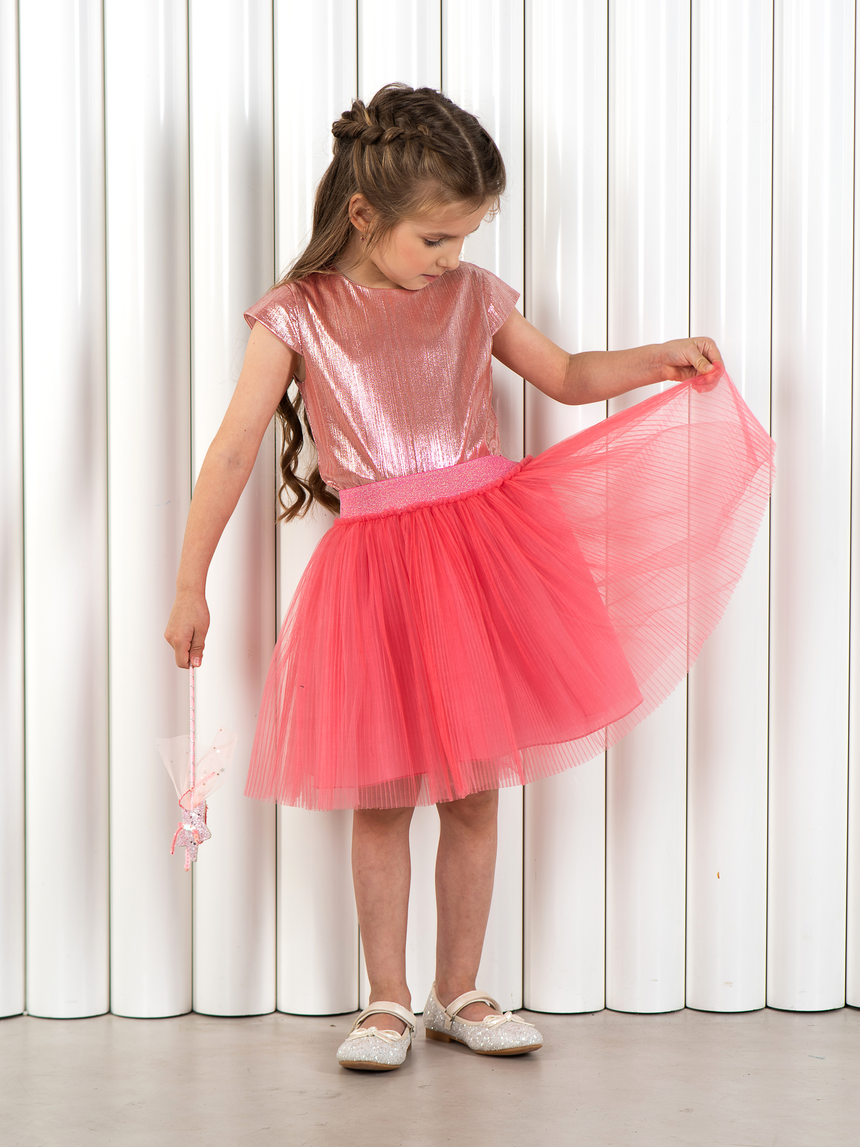 Юбка LisaWeta S-142 коралловый - фото 4