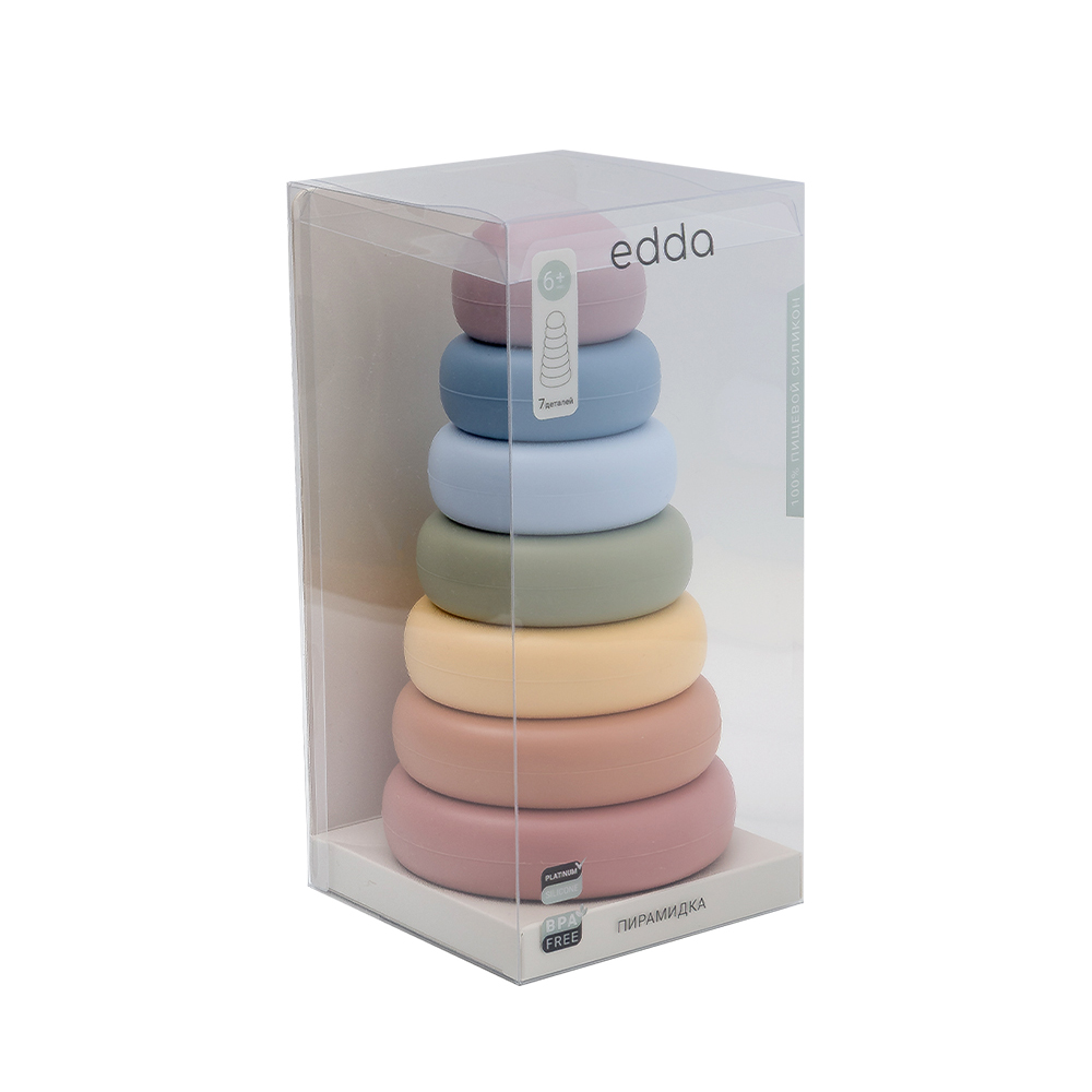 Игрушка edda пирамидка Радуга - фото 4