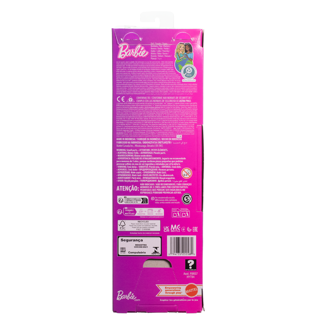 Кукла модельная Barbie Fashionistas в розовом платье HYT94 HYT94 - фото 10