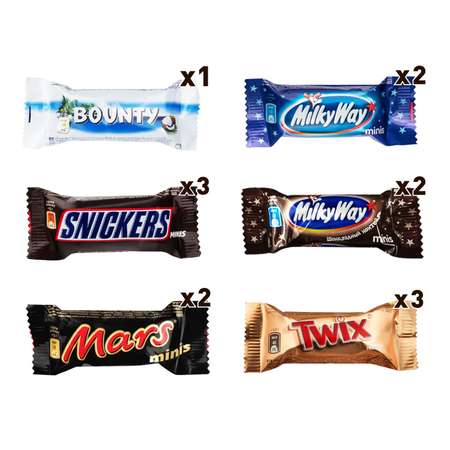 Набор подарочный MARS Mixed Minis Big Box 198г