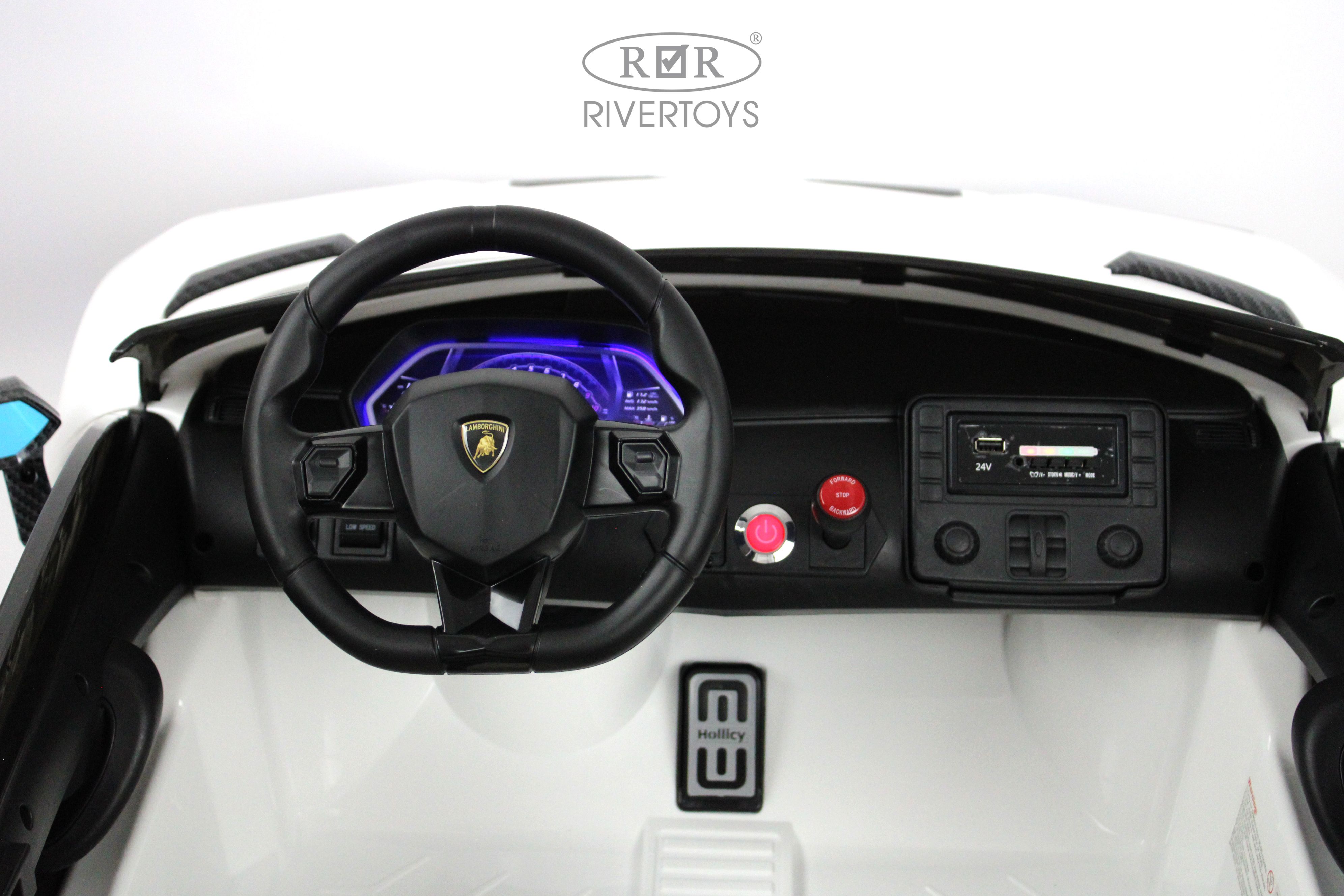 Электромобиль RIVERTOYS A111MP-WHITE С пультом ДУ - фото 13