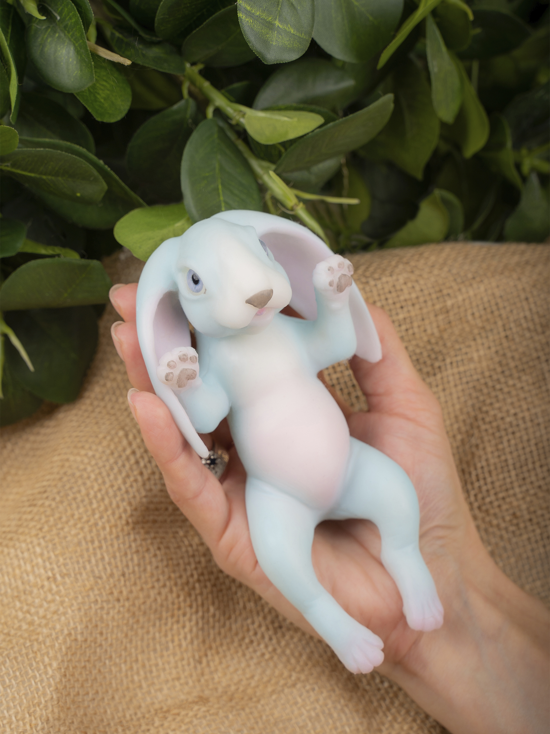 Кукла мини Magic Manufactory Magic history Зайчонок голубой высота 15 см 4631169404130 - фото 20