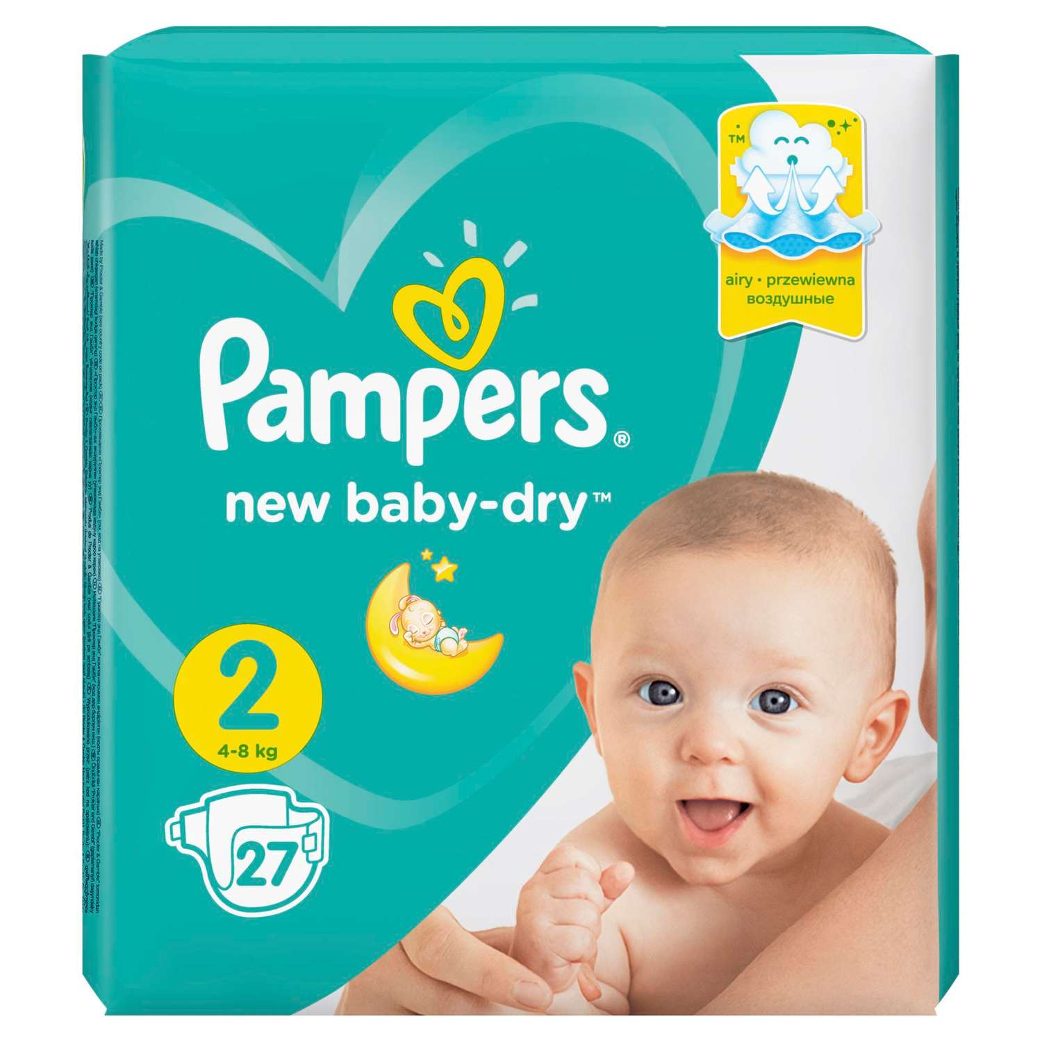 Подгузники Pampers New Baby-Dry 2 (4-8 кг) 27 шт. - фото 12
