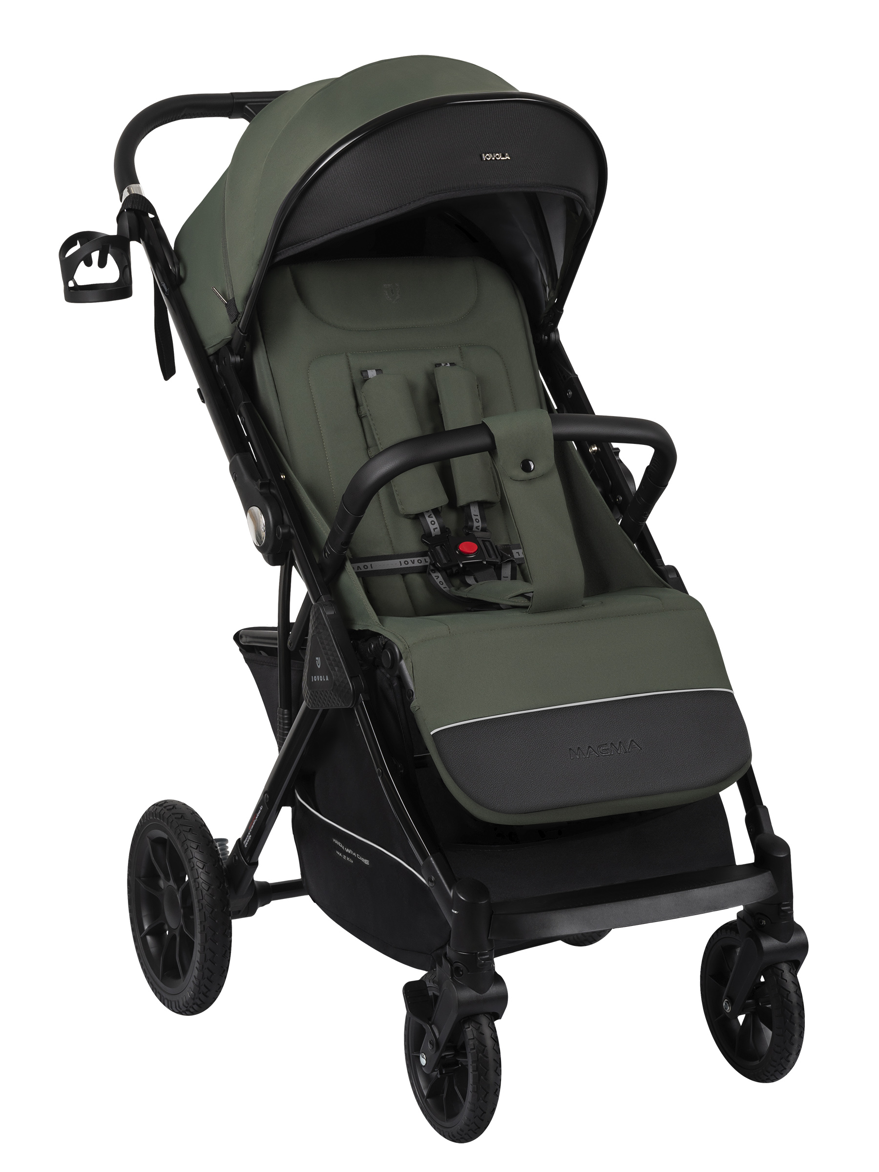 Коляска прогулочная JOVOLA Magma с перекидной ручкой зеленый - фото 16