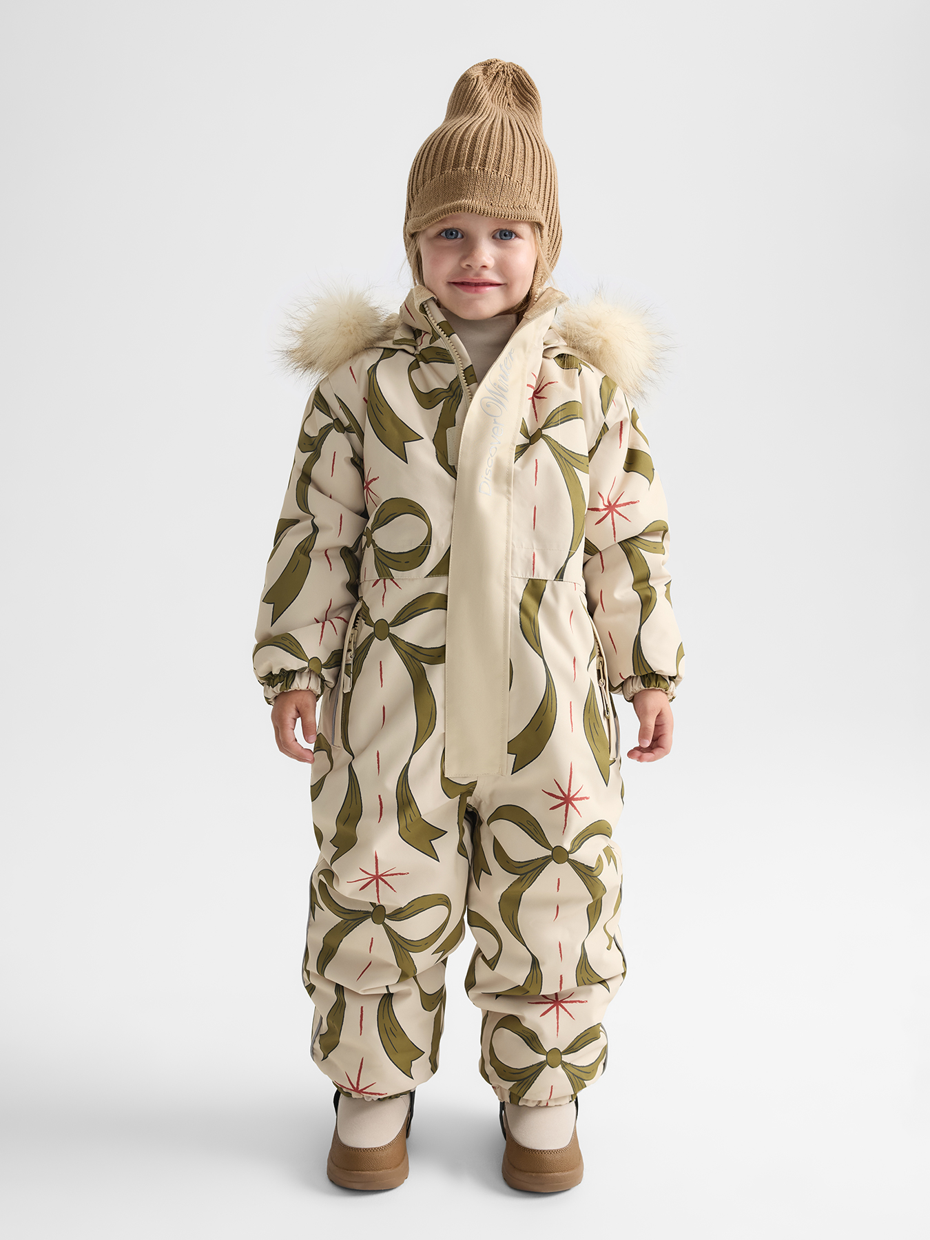 Комбинезон Happy Baby 89113-1/beige(bows) - фото 1