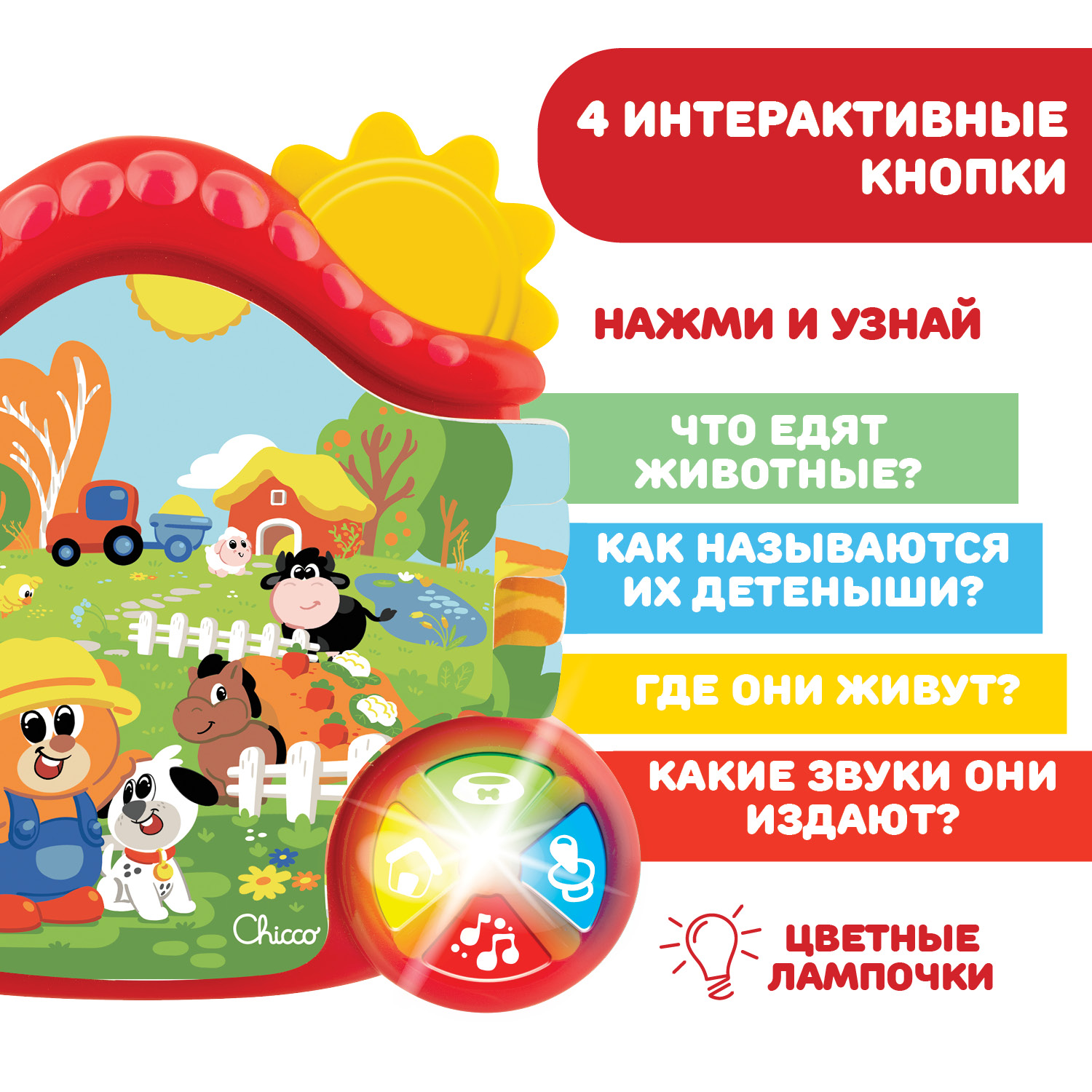 Игрушка Chicco книжка Ферма - фото 6