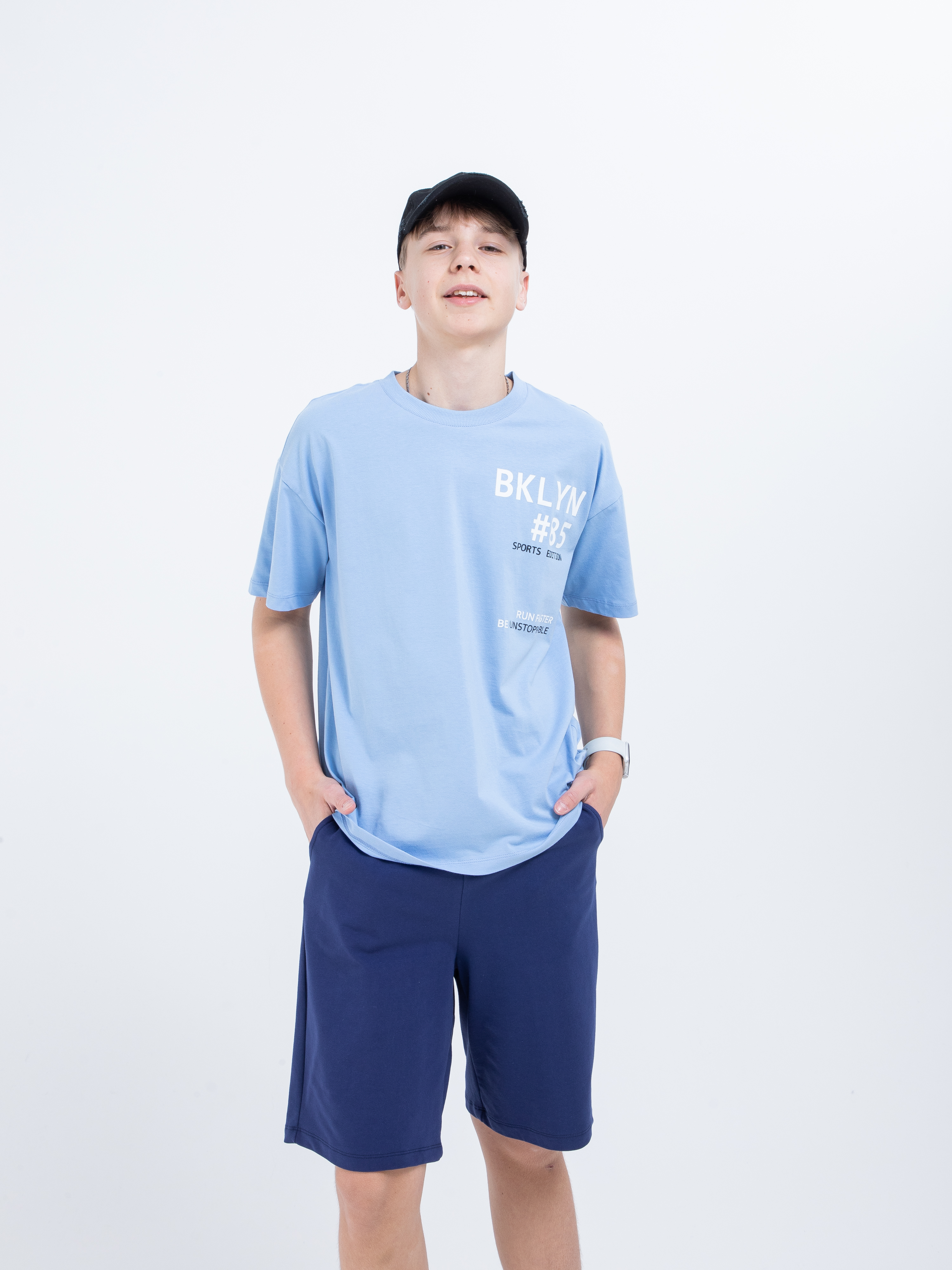 Футболка STELLA MODA 11213_голубой - фото 16