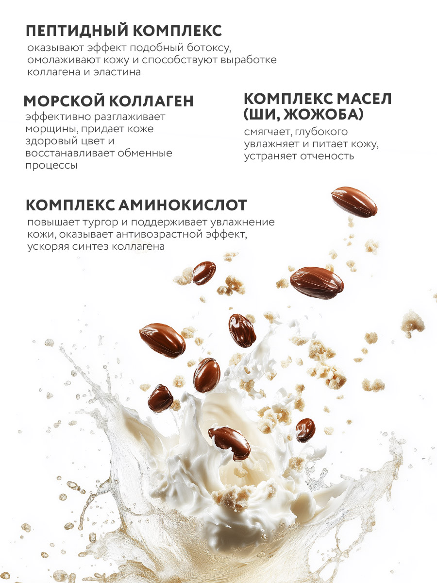 Маска тканевая NAME SKIN CARE с Коллагеном и Пептидами 30 шт. - фото 3