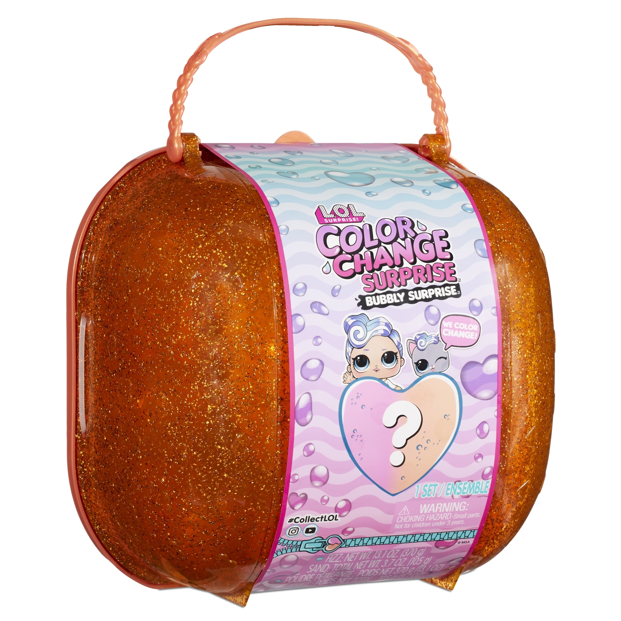 Кукла мини L.O.L. Surprise! Color Change Чемодан Оранжевый 117988EUC - фото 1