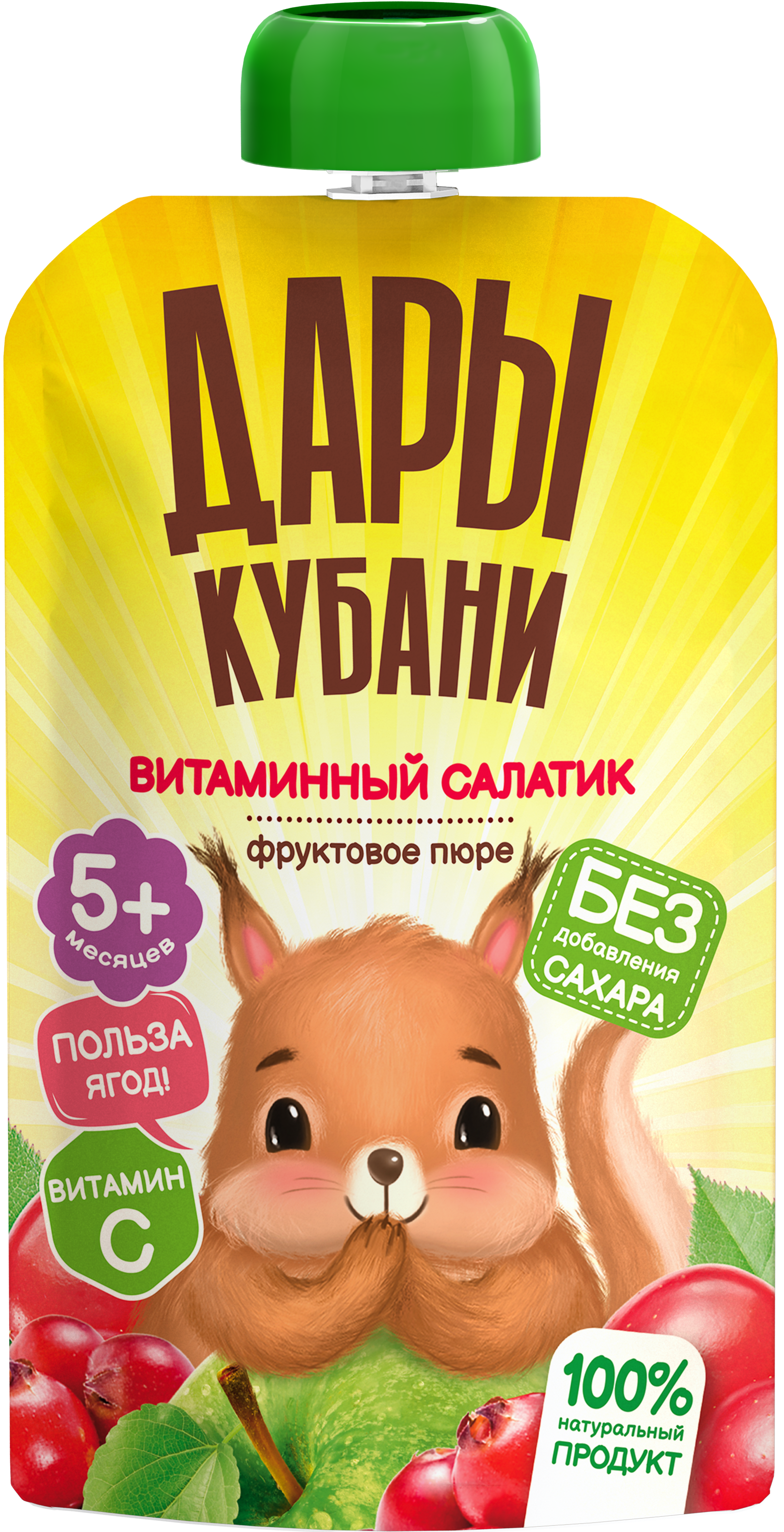 Пюре Дары Кубани Витаминный салатик с 5 мес 90 г 12 упак. - фото 2