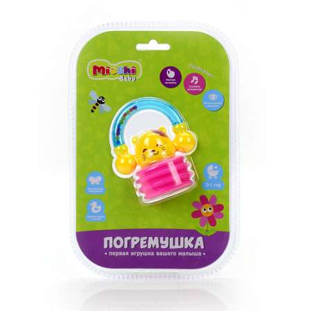 Игрушка Mioshi погремушка Киска