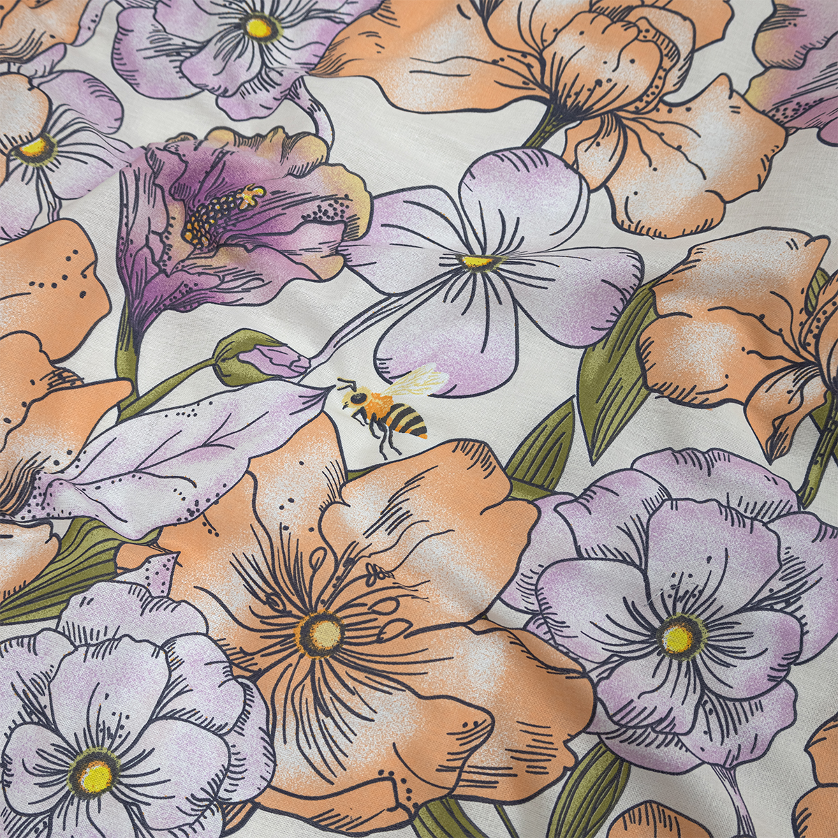 Комплект постельного белья Спал Спалыч Анемоны двуспальный 4 предм. - фото 4