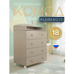 Комод пеленальный Азбука Кроваток Florenzzo (бежевый)
