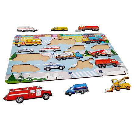 Игрушка Нескучные игры рамка-вкладыш Спецтехника