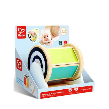 Игрушка Hape Барабан с зеркалом от 3 мес.
