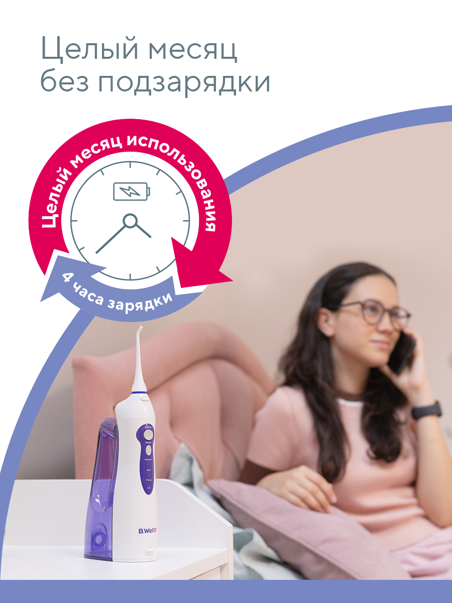 Ирригатор B.Well импульсный 3 реж. - фото 9