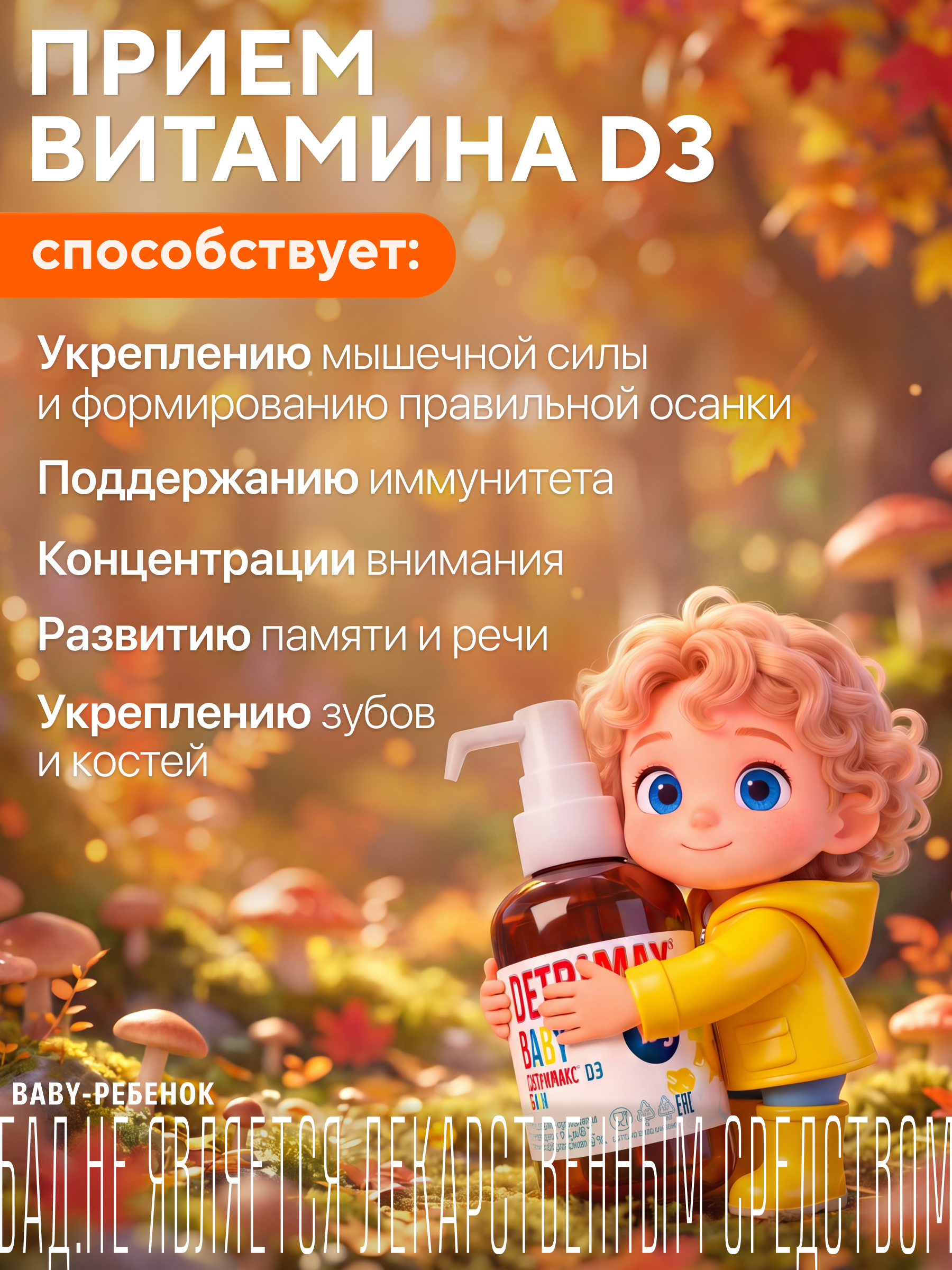 Витамин D3 ДЕТРИМАКС детские капли 30 мл - фото 4