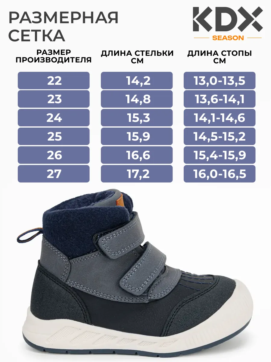 Ботинки KDX SKY-08 navy - фото 4