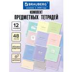 Тетрадь Brauberg 48 лист. 12 шт.